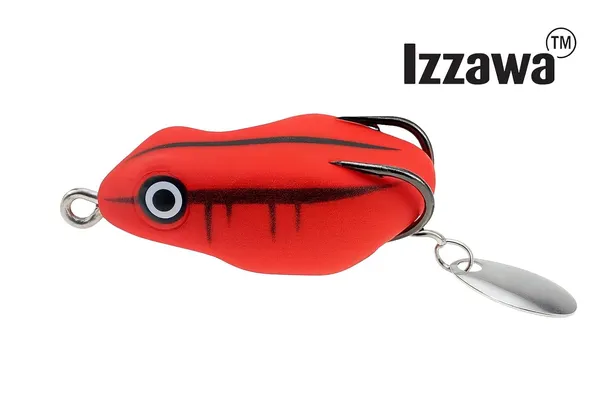 IZZAWA_Frog_Lure_Red_4.5cm_8.5g_–_Snakehead_Murrel_Bass_Topwater
