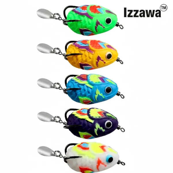 IZZAWA_Handmade_Soft_Frog_Lure_4.5cm_11g_–_Snakehead_Murrel_Bass