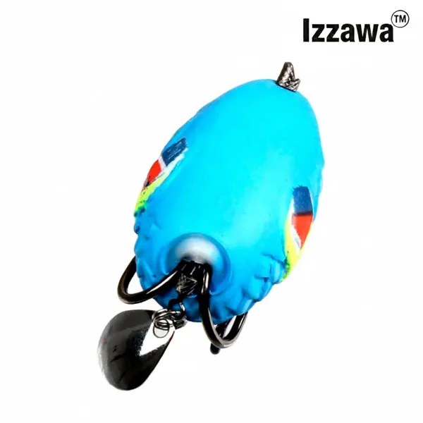 IZZAWA_Handmade_Soft_Frog_Yellow_4.5cm_11g_–_Snakehead_Murrel_Bass
