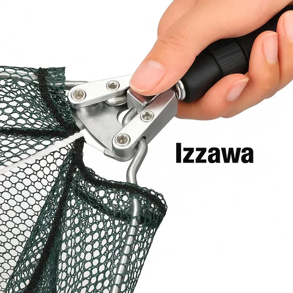 IZZAWA_Telescopic_Triangular_Landing_Net_1.9m_–_Folding_Fishing_Net_India