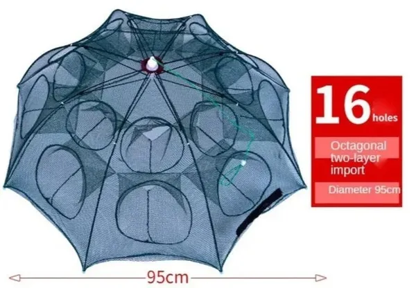 IZAWA_Foldable_Umbrella_Net_Crab,_Shrimp_&_Fish_Trap_–1_6_Hole_Fishing_Trap_for_River_&_Pond_Fishing_in_India