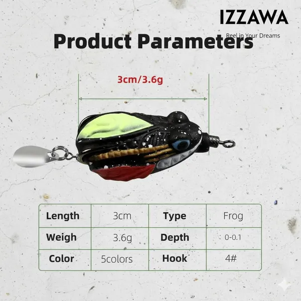 IZZAWA_Thai_Black_Ratman_Frog_3.5cm_4g_–_Snakehead_Murrel_Light_Tackle