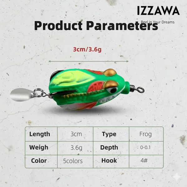 IZZAWA_Thai_Green_Ratman_Frog_3.5cm_4g_–_Snakehead_Murrel_Finesse