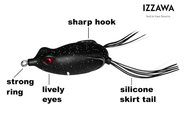 IZZAWA_Frog_Lure_Black_Zebra_5cm_12g_–_Snakehead_Murrel_Topwater