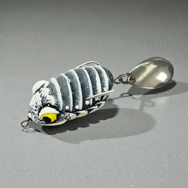 IZZAWA_Handmade__3D_Frog_Lure_3.2cm_White_Black_–_Snakehead_Murrel_Floating