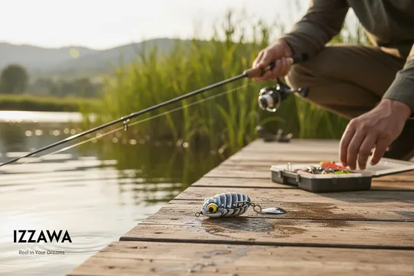IZZAWA_Handmade__3D_Frog_Lure_3.2cm_White_Black_–_Snakehead_Murrel_Floating