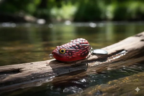 IZZAWA_Frog_Lure_3cm_6.5g_Mafia_Red_–_Snakehead_Murrel_Light_Tackle