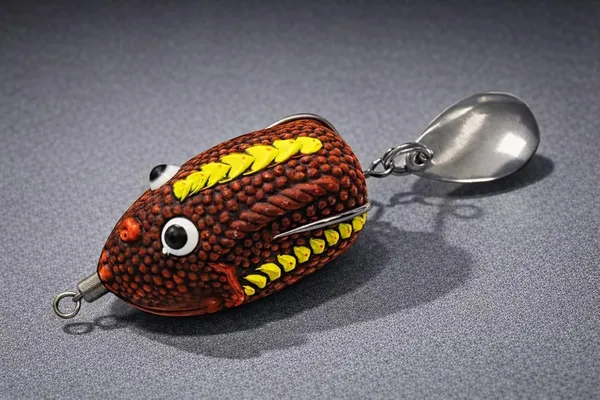 IZZAWA_Handmade__3D_Frog_Lure_3.2cm_Brown_Yellow_Paddy_–_Snakehead_Murrel
