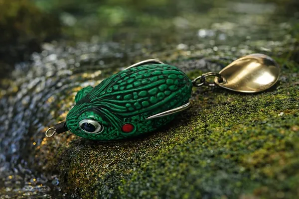 IZZAWA_Handmade__3D_Frog_Lure_3.2cm_Green_–_Snakehead_Murrel_Floating_Bait