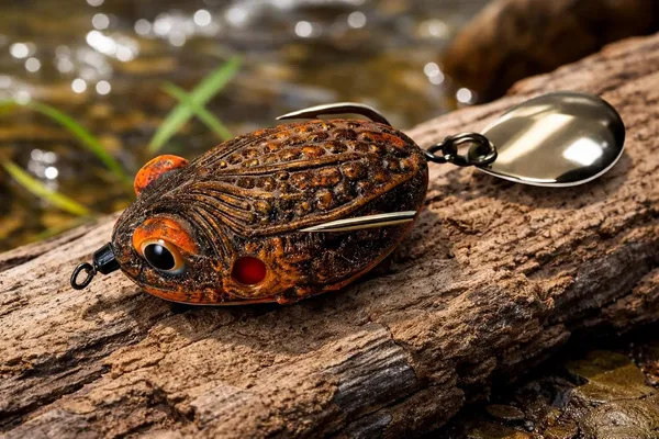 IZZAWA_3D_Frog_Lure_7.2cm_Yellow_Black_–_Snakehead_Murrel_Floating