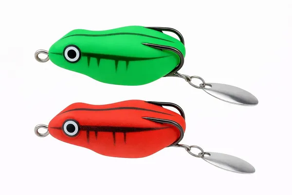 IZZAWA_Frog_Lure_2pc_Red_&_Green_4.5cm_8.5g_–_Snakehead_Murrel
