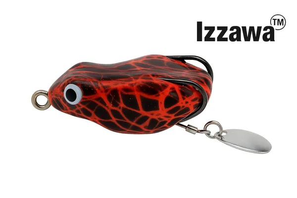 IZZAWA_Frog_Lure_2pc_Light_Green_Red_4.5cm_8.5g_–_Snakehead_Murrel