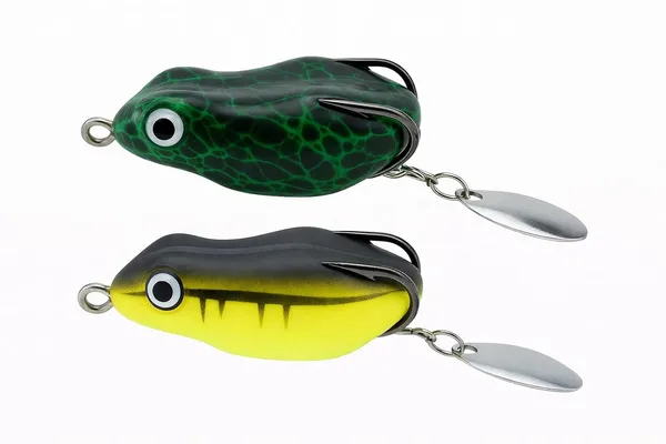 IZZAWA_Frog_Lure_2pc_Brown_&_Green_4.5cm_8.5g_–_Snakehead_Murrel