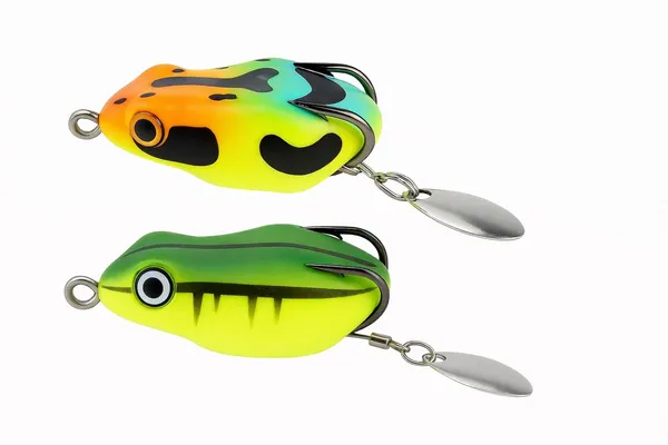 IZZAWA_Realistic_Frog_Lure_2pc_–_Mulit_Green_|_Topwater_Soft_Bait_|_4.5cm_8.5g_|_Deadly_for_Snakehead,_Murrel_&_Bass