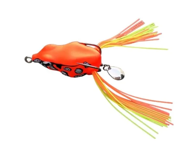 IZZAWA_Frog_Lure_2pc_Green_&_Orange_5cm_12g_–_Snakehead_Murrel_Bait