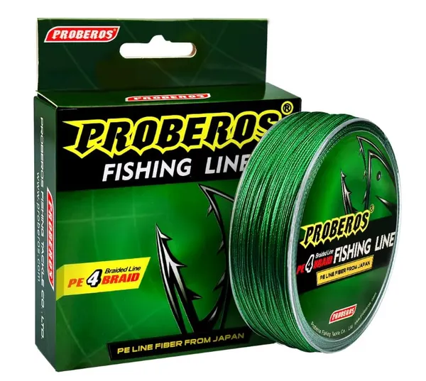 Proberos_PE_Braid_Line_Dark_Green_0.50mm_80LB_–_PE_Braid_Snakehead_Bass