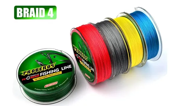 Proberos_PE_Braid_Line_Dark_Green_0.50mm_80LB_–_PE_Braid_Snakehead_Bass