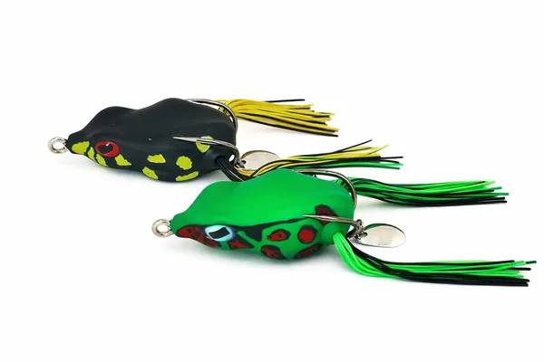 IZZAWA_Frog_Lure_2pc_Green_Black_5cm_12g_–_Snakehead_Murrel_Bass