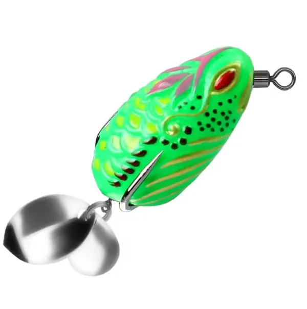 IZZAWA_Thai_Fly_Frog_3.5cm_5.7g_Green_–_Snakehead_Murrel_Light_Tackle