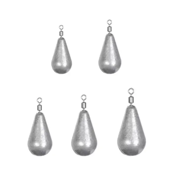 IZZAWA_Lead_Sinkers_25pc_Set_–_Rohu_Catla_Carp_Bottom_Fishing