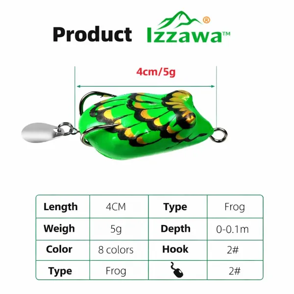 IZZAWA_Thai_Thunderfrog_Mini_4cm_5g_–_Snakehead_Murrel_Light_Tackle