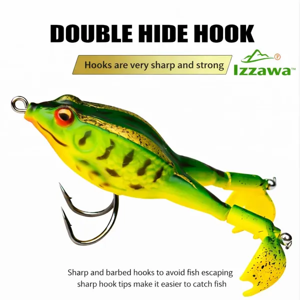 IZZAWA_Swim_Frog_Lure_9.5cm_13.5g_–_Snakehead_Murrel_Bass_Surface