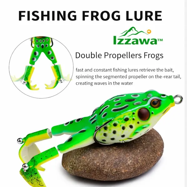 IZZAWA_Swim_Frog_Lure_9.5cm_13.5g_–_Snakehead_Murrel_Bass_Surface