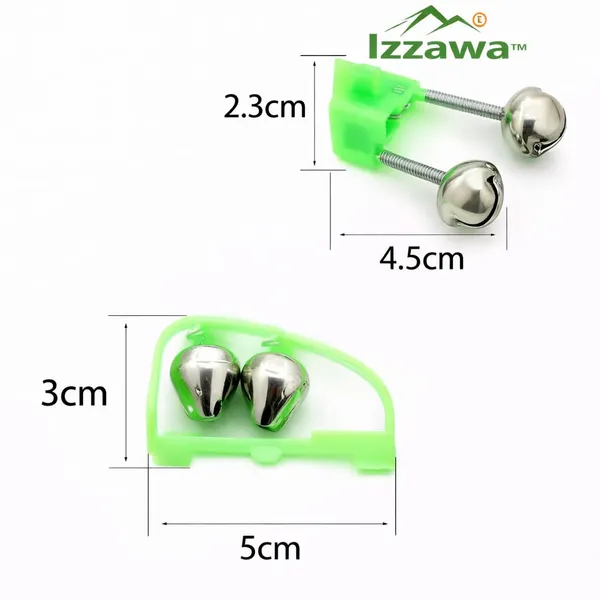 IZZAWA_Bite_Alarm_Bells_5pc_16mm_Green_–_Carp_Rohu_Catla_India