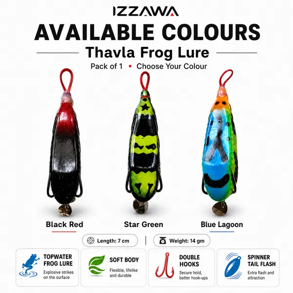 IZZAWA_Thavala_Frog_Lure_7cm_14g_-_Ocean_Rainbow_|_Pack_of_1