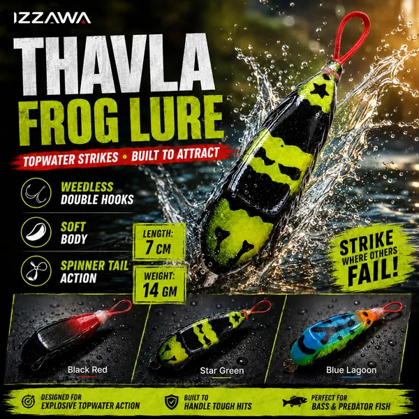 IZZAWA_Thavala_Frog_Lure_7cm_14g_-_Ocean_Rainbow_|_Pack_of_1