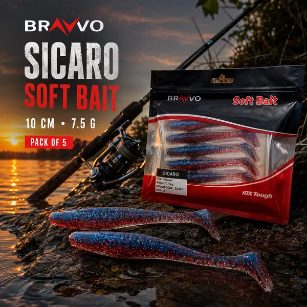 Bravvo_Sicaro_Soft_Lure_100mm_7.5g_-_Red_Blue_Glitter_-_Single_Piece