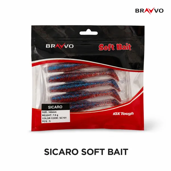 Bravvo_Sicaro_Soft_Lure_100mm_7.5g_-_Red_Blue_Glitter_-_Single_Piece