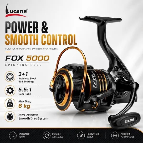 Lucana_Fox_5000_Spinning_Reel_–_6kg_Drag_Fishing_Reel_India