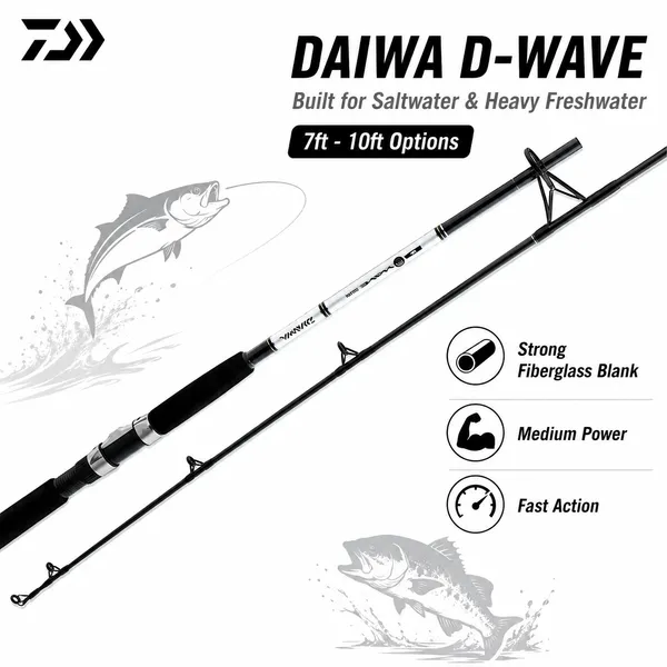 Daiwa_D-Wave_Saltwater_Spinning_Rod_7ft_-_10ft_MH_2_Piece_Fiberglass_Rod