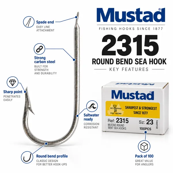 Mustad_2315_Round_Bend_Sea_Single_Hooks_|_Pack_of_100