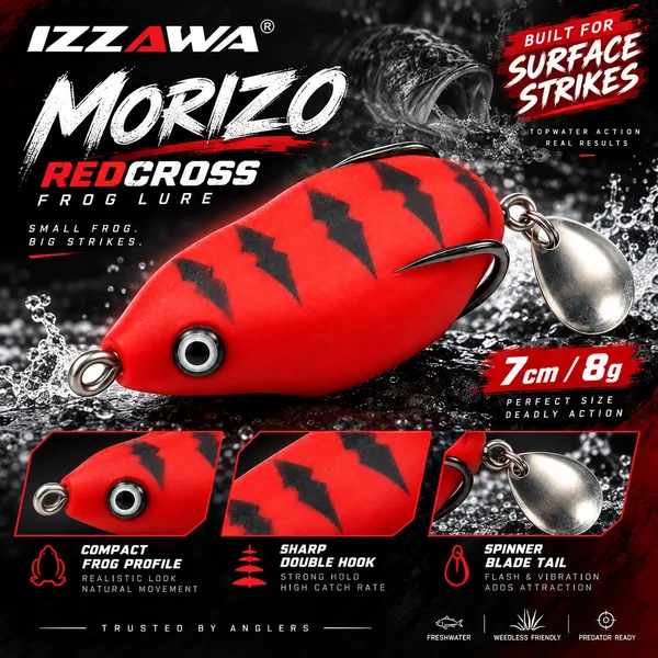 Izzawa_Morizo_Redcross_Frog_Lure_7cm_8g_—_Redcross