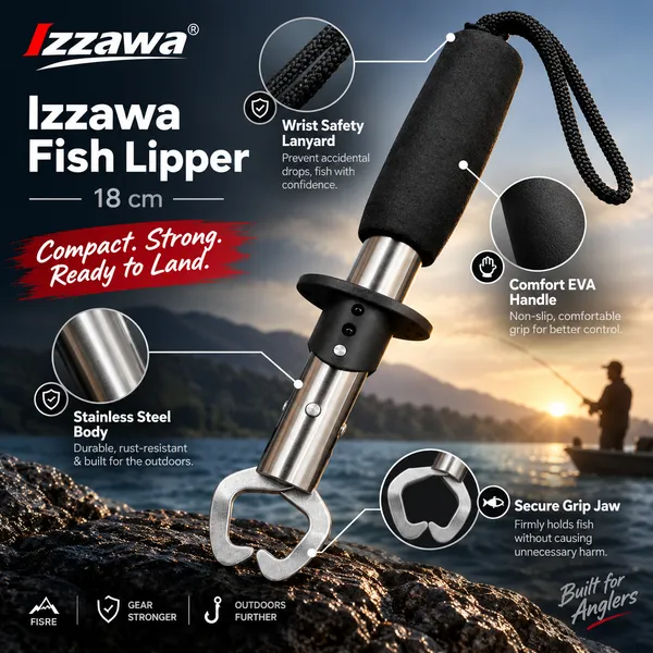 Izzawa_Fish_Lipper_18cm_—_Black_/_Silver