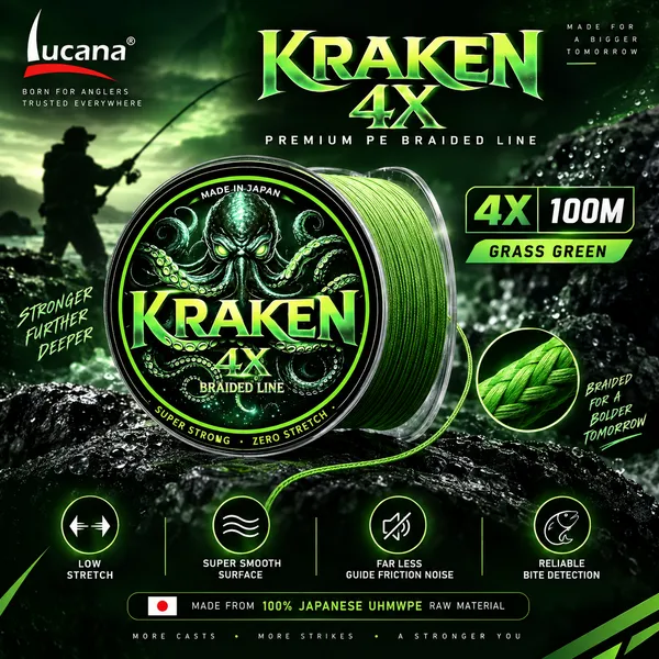 Lucana_Kraken_4X_Braided_Line_100m_-_Grass_Green