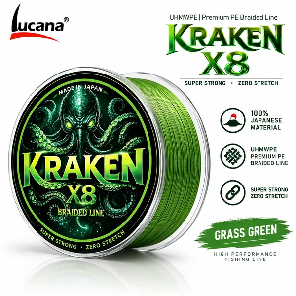 Lucana_Kraken_8X_Braided_Line_100m_-_Grass_Green