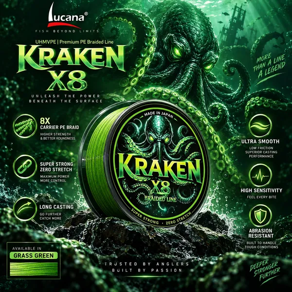 Lucana_Kraken_8X_Braided_Line_100m_-_Grass_Green