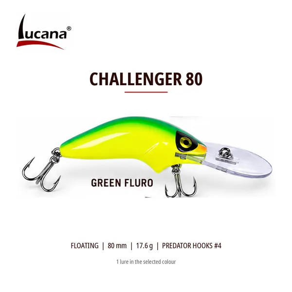 Lucana_Challenger_80_Floating_Crankbait_–_80_mm,_17.6_g_—_Green_Fluro