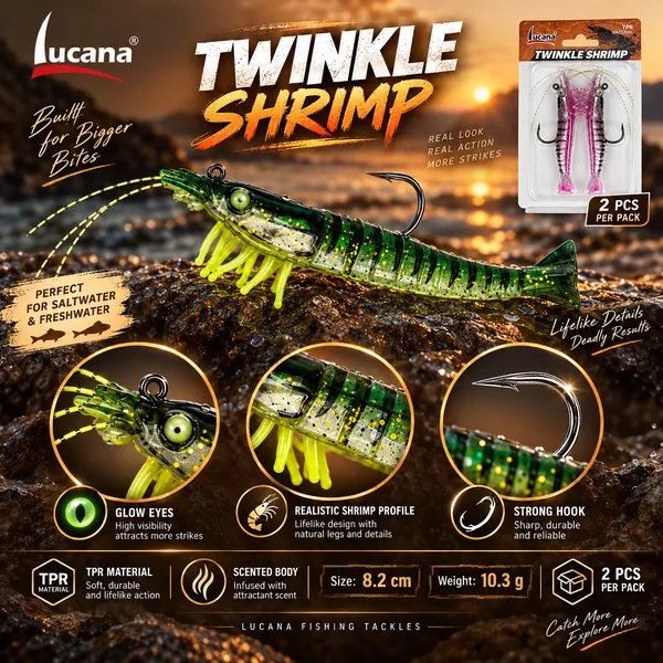 Lucana_Twinkle_Shrimp_Scented_TPR_Lure_–_8.2_cm,_10.3_g_(Pack_of_2)_—_Fire_Tiger