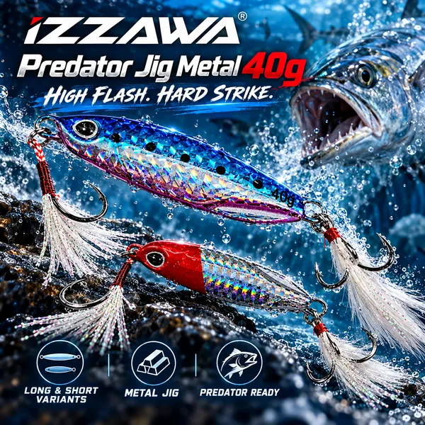 IZZAWA_Predator_Jig_Metal_40g_–_Short_/_Long_—_Red_Head