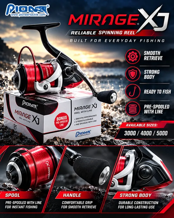 Pioneer_Mirage_XJ_Spinning_Reel_–_Pre-Spooled_Line_|_3000_/_4000_/_5000