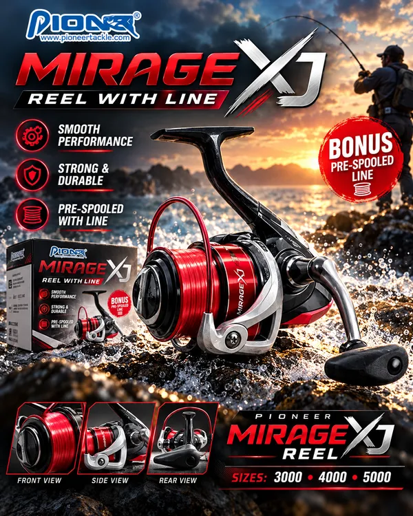 Pioneer_Mirage_XJ_Spinning_Reel_–_Pre-Spooled_Line_|_3000_/_4000_/_5000