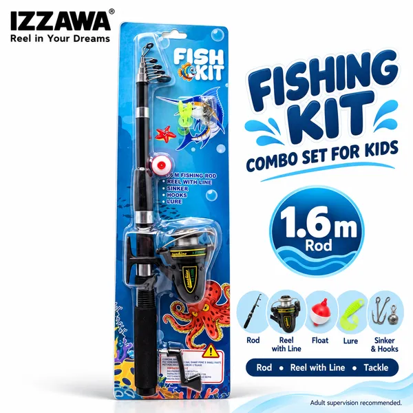 IZZAWA_Fishing_Kit_Combo_Set_1.6m_for_Kids