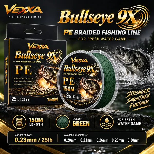 Vexxa_Bullseye_9X_PE_Braided_Line_–_150m_Green_Fishing_Line