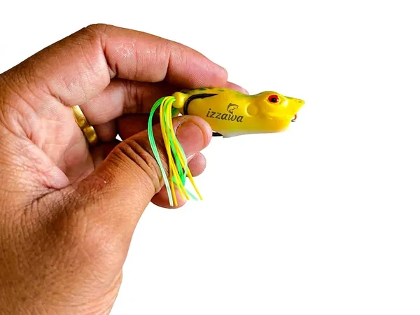 IZZAWA_Mouth_Frog_Lure_Yellow_6.5cm_12.5g_–_Snakehead_Murrel_Bass