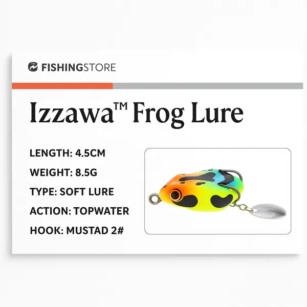 IZZAWA_Frog_Lure_4.5cm_8.5g_–_Snakehead_Murrel_Topwater_Bait