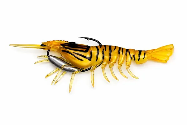 IZZAWA_HuntHouse_Shrimp_Lure_16cm_26.4g_Brown_Tiger_–_GT_Snapper_Barramundi